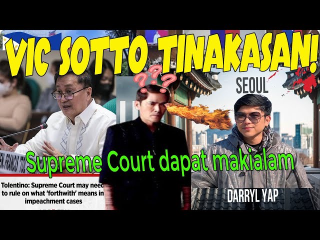 Vicv Sotto: Darryl Yap nakatakas na! Supreme Court dapat ng maikialam!