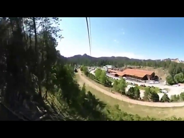 Rushmore Tramway Adventures Pinnacle Zipline Tour 360°