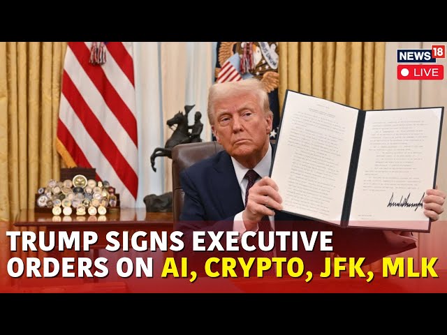 LIVE | Trump Signed An Executive Order Aiming To Declassify JFK, RFK, Crypto.. Records | N18G