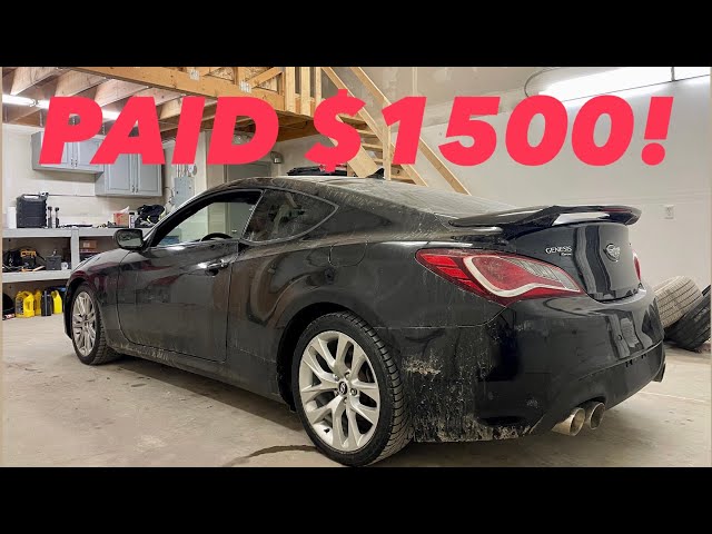 Rebuilding a $1500 Genesis Coupe part 1