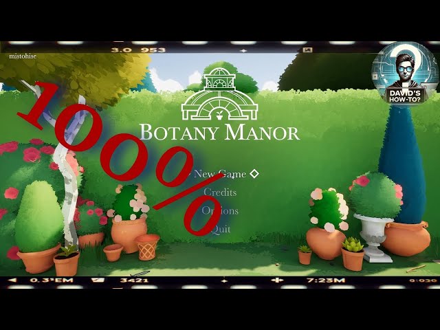 How to 100% Botany Manor achievements walkthrough full game PC Gamepass version