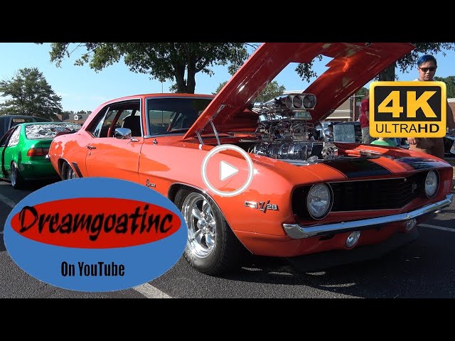 Cars and Coffee Southern MD Style Dreamgoatinc Hot Rods Custom and Classic Muscle Car 4K Video