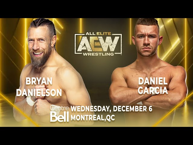 Bryan Danielson vs Daniel Garcia 12/06/23 - Surprise Match Montreal at Bell Centre #AEW