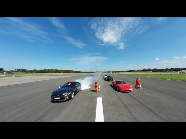 Dunsfold Wings & Wheels 2017 Day2 Cars on the Runway in 360.