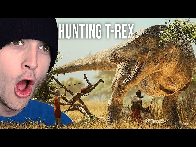 HUNTING a T-Rex as Primitive Humans?!