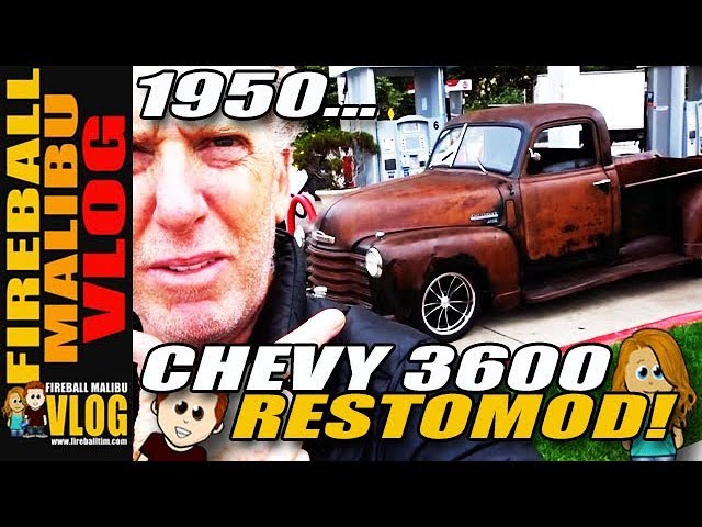 1950 CHEVY 3600 PICKUP TRUCK RESTOMOD - FIREBALL MALIBU VLOG 942