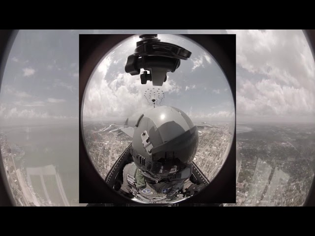 F-16 pilots perform flyover in show of support to front-line workers in pandemic