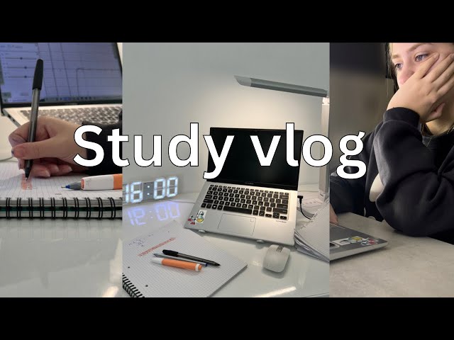 STUDY VLOG | physics assignment, uni applications, productive days, rainy study days