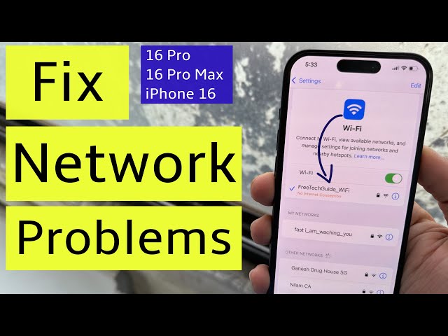 How To Fix Network Issues On iPhone 16 Pro, 16 Pro Max (iOS 18.3) In 2025