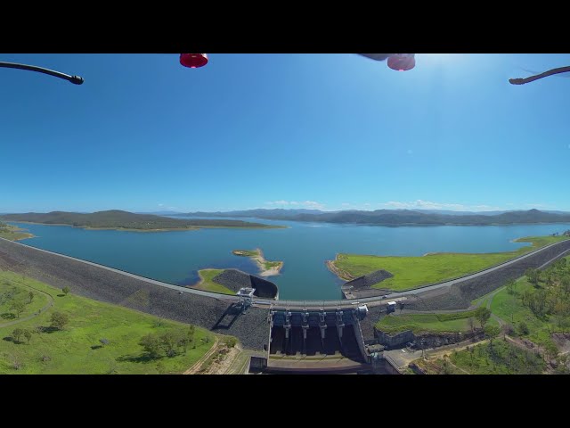 Trace Touch Feel the Brisbane River: Wivenhoe Dam (360 drone video)