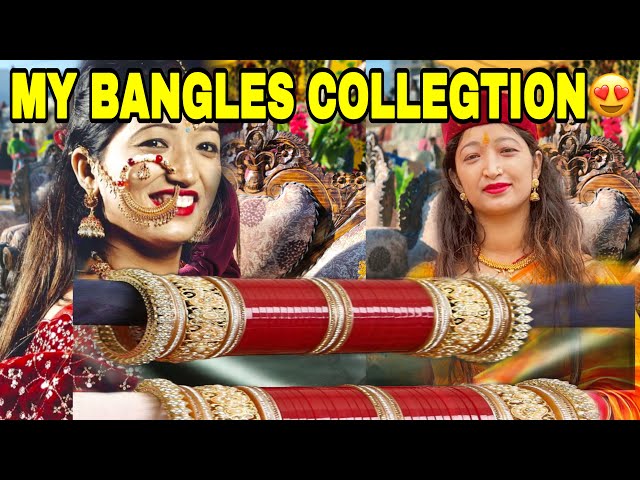 Finally Bangles Collection भी दिखा दिया आप की डिमांड पे 😍||My Bangles Collection @Jhinkwanvlog