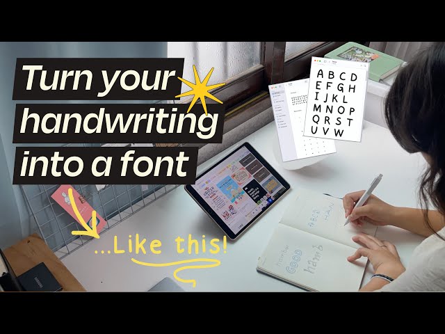 Make a Handwritten Font with me  |  Beginner Friendly