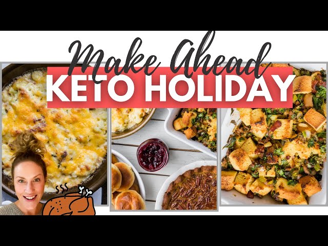 MAKE AHEAD KETO THANKSGIVING RECIPES | What's For Keto Dinner