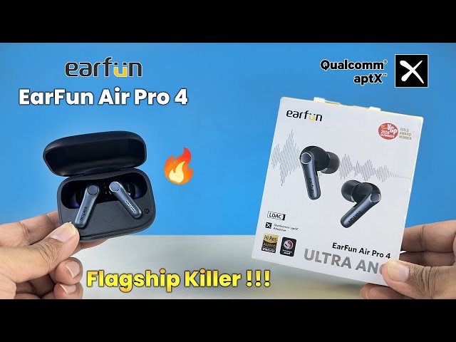 EarFun Air Pro 4 ANC Flasgship Earbuds with Qualcomm Aptx Lossless Sound ⚡ Ultimate Testing ⚡⚡