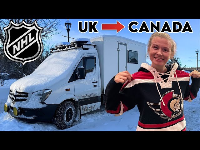 What Canada’s Favourite Game is Missing! Winter Road Trip in Our Self-Built British Van.