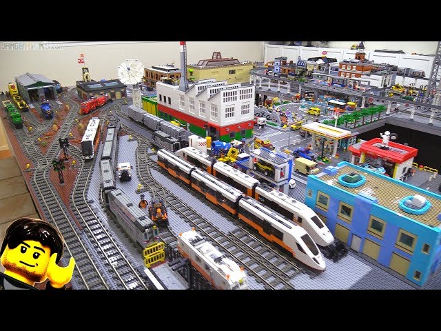 Vloggy ramble in New JANG City, running 4 LEGO trains