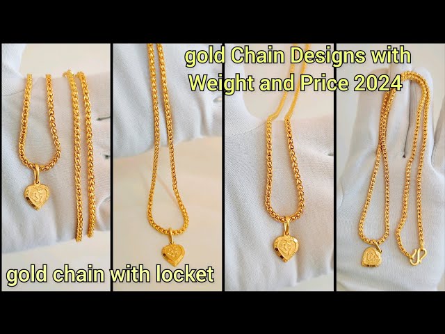 gold chain designs for men with weight and price 2024/25 grm gold Chain design with locket