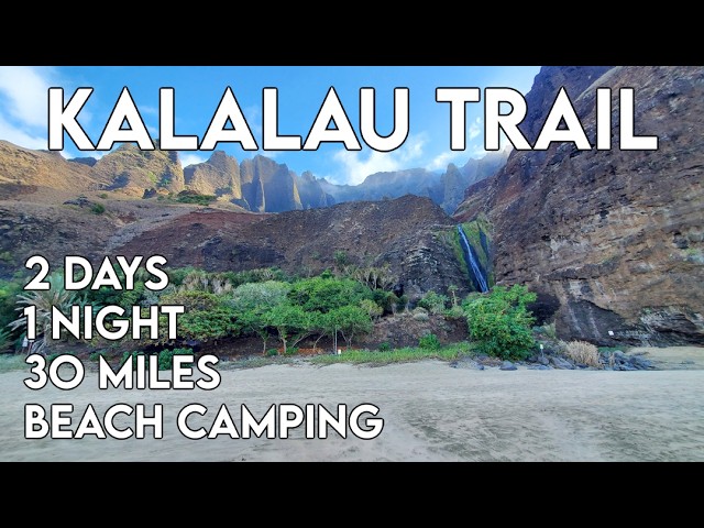 Best Backpacking in Hawaii and Massive Waterfalls | Kalalau Trail (Nā Pali Coast)