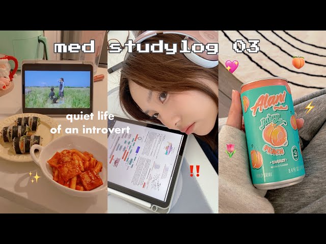 STUDY VLOG ᯓ★ med school as an introvert, quiet life, new semester