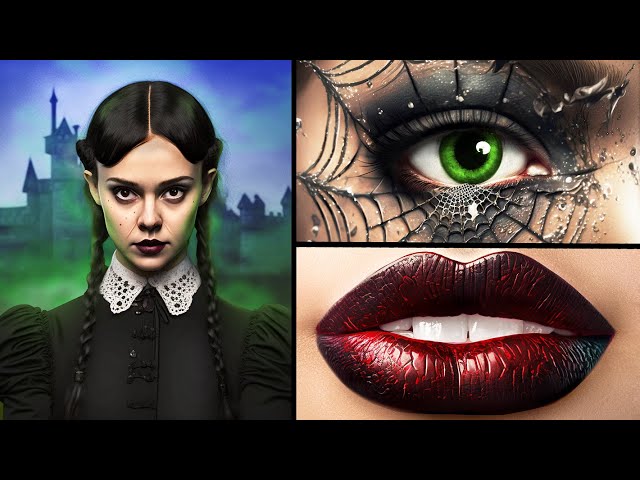 Wednesday Addams! Makeover From Nerd Wednesday To Beauty With Gadgets From Tik Tok