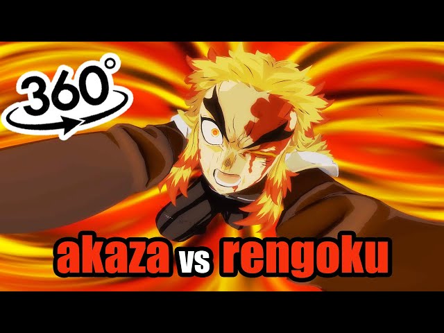 AMAZING🔥 RENGOKU VS AKAZA in VIRTUAL REALITY (PART 2)😎Rengoku Death demon slayer vr (anime vr)