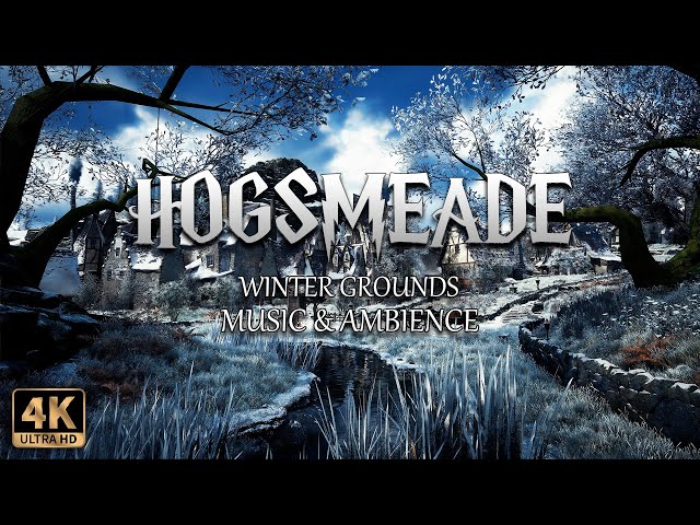 Winter Grounds in Hogsmeade | 4K Cinematic Harry Potter Music & Ambience