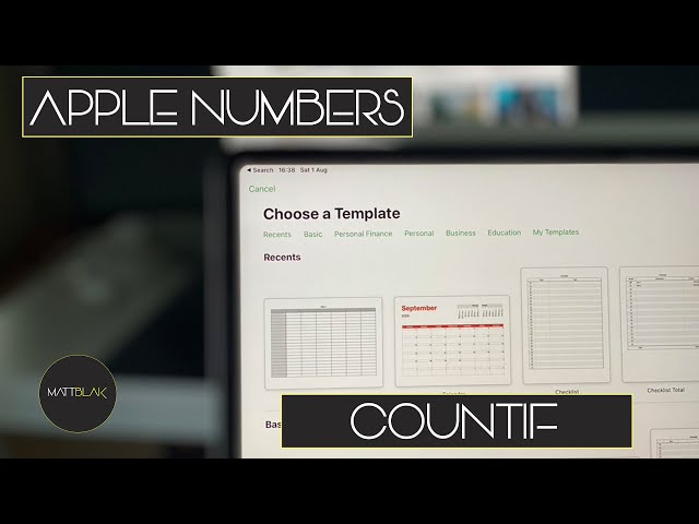 Apple Numbers Tutorial | Functions COUNTIF