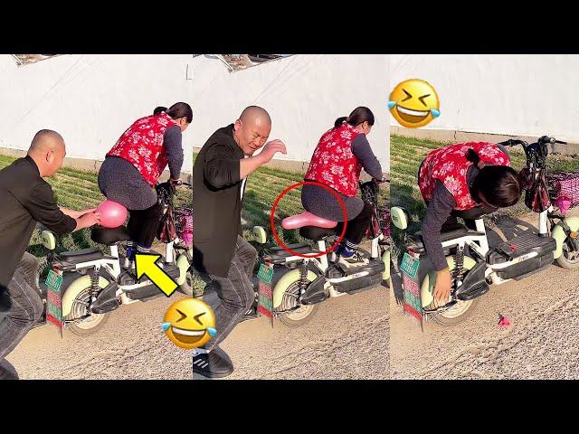 Oh My God, Did My Tire Explode?#funnyvideo#funny#tiktok|Best Funny Videos2024