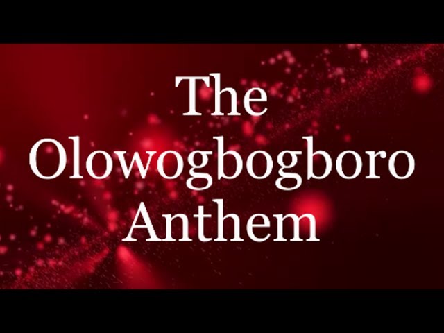 The Olowogbogboro Anthem - Nathaniel Bassey ft Wale Adenuga (Lyrics)