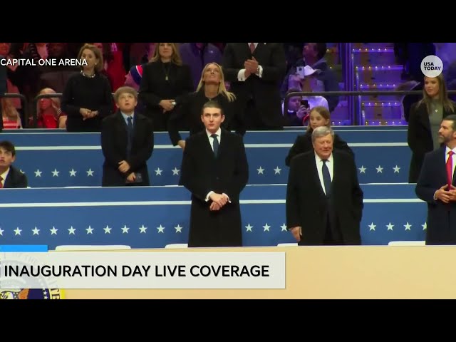 Trump children, from Donald Trump Jr. to Barron Trump, arrive to cheers at inauguration parade