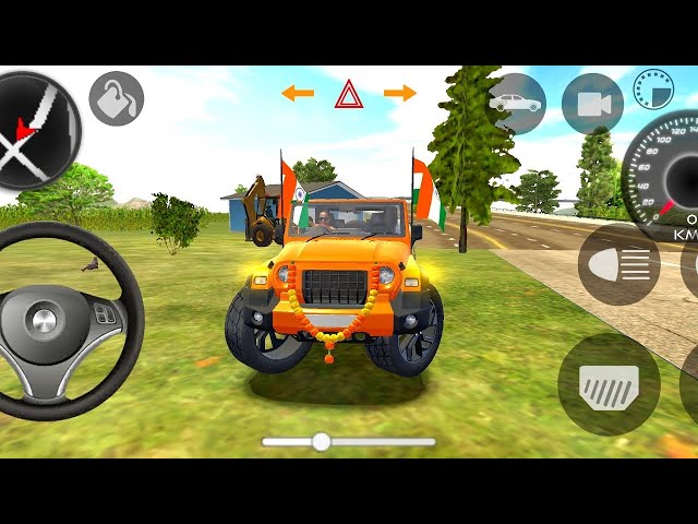 Dollar (Song) Modified 😈 Mahindra yellow Thar || Indian Car Simulator 3D || Car Game 3D