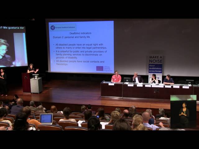 Europ. Conf. on Deafblindness. III. Indicators & Domains. Sonja van de Molengraft (English)