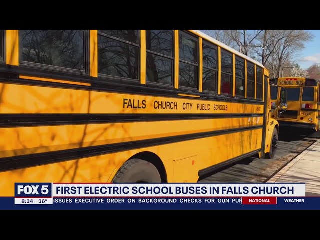 Northern Virginia city tests its first all-electric school buses | FOX 5 DC