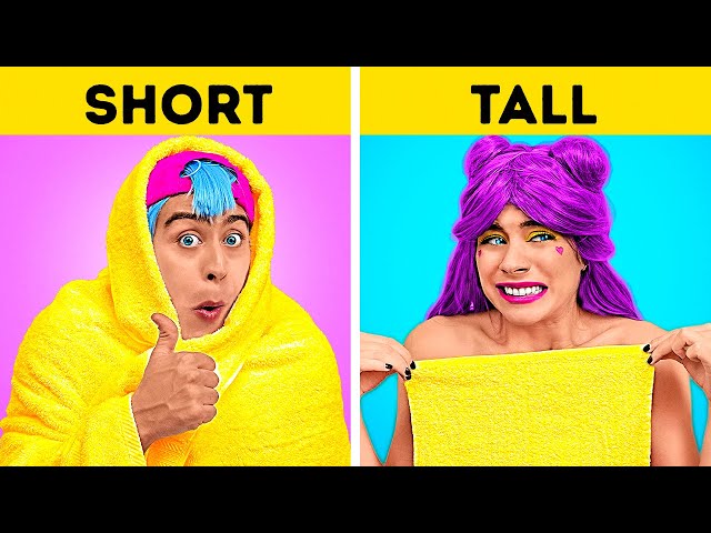 Crazy Short VS Tall Problems! Funny Situations & Relatable Moments!