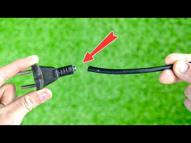 A way to fix a broken electrical plug! An effective method!