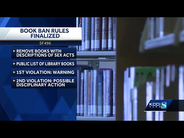 Iowa book ban: Iowa Board of Education sets rules for Senate File 496