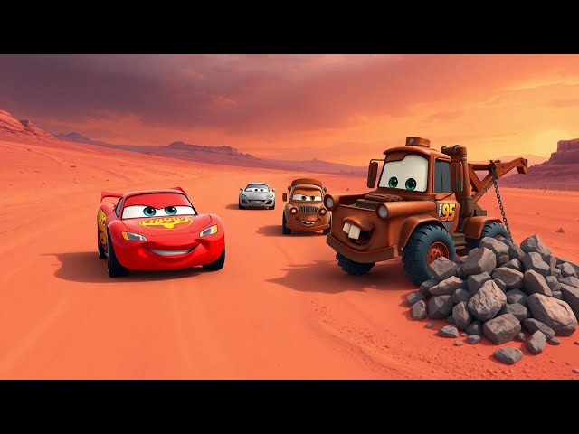 Lightning McQueen’s Epic Martian Race Adventure! Pixar Cars