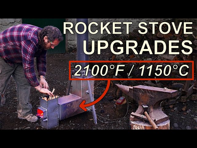 Supercharged RocketStove Mods: Crazy Heat Boost & Forge Conversion