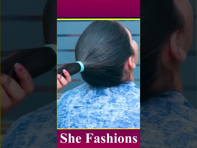 Fashionable Ponytail Hairstyle For Girl #shorts #ytshorts #shestyle #hair