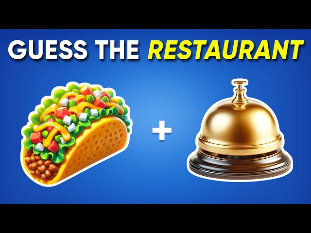 Guess the Fast Food Restaurant by Emoji? 🌮🍔 Daily Quiz