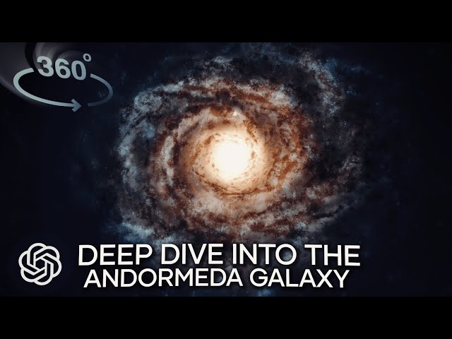 A Deep Dive into the Andromeda Galaxy - 360° VR AI Space Journey [4K]