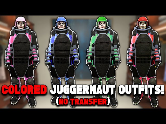 *NEW* EASY GTA 5 ALL COLORED JUGGERNAUT OUTFITS GLITCH 1.70 (No Transfer Glitch)