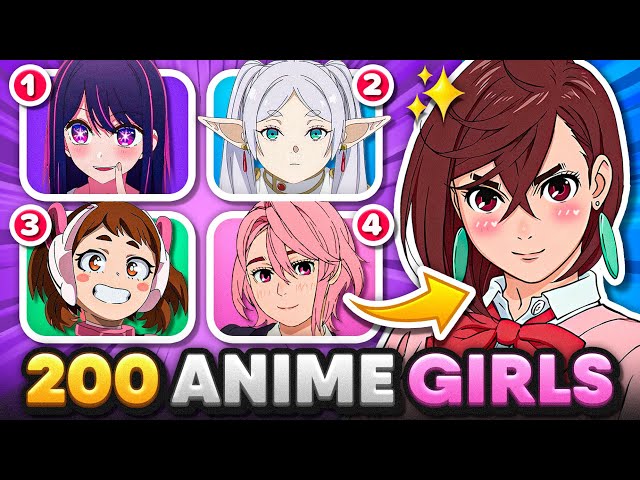 GUESS THE ANIME BY 4 GIRLS (Hard - Super Easy) 🌸