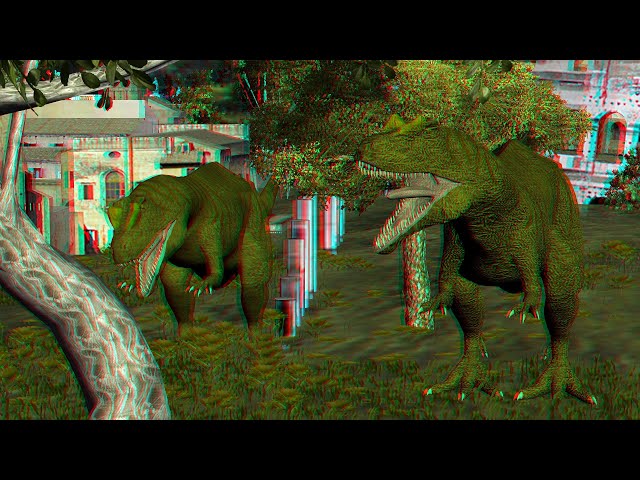 3D Red-Cyan Dinosaurs 적청입체 공룡 Animation Low-Poly