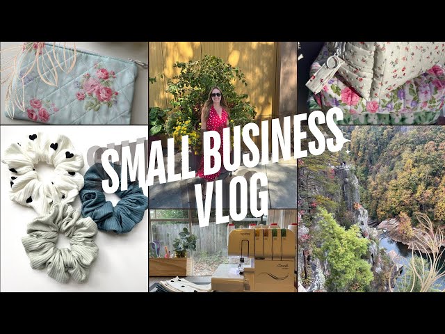 Small Business Vlog - traveling - making scrunchies and headbands - business ideas #smallbusiness