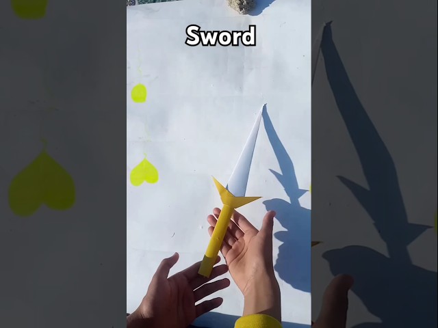 How do Make paper Sword at home | kagaj sa talwar banane ka tarika DIY ideas #shorts #trending