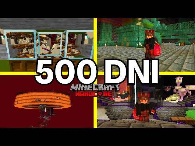 Przeżyłem 500 DNI w MINECRAFT HARDCORE!