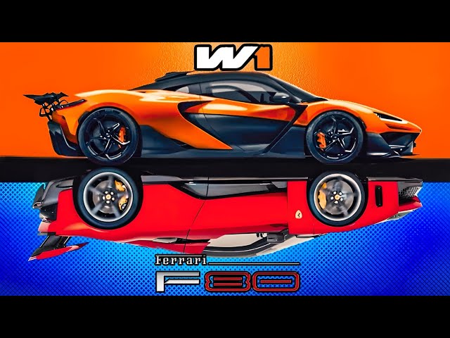 NEW Mclaren W1 VS. Ferrari F80 0-300 KM/H Comparison!