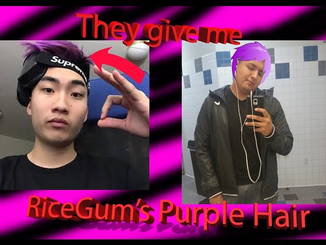 Salon Lady Color my Hair Purple! (Ricegum's Hair Color)