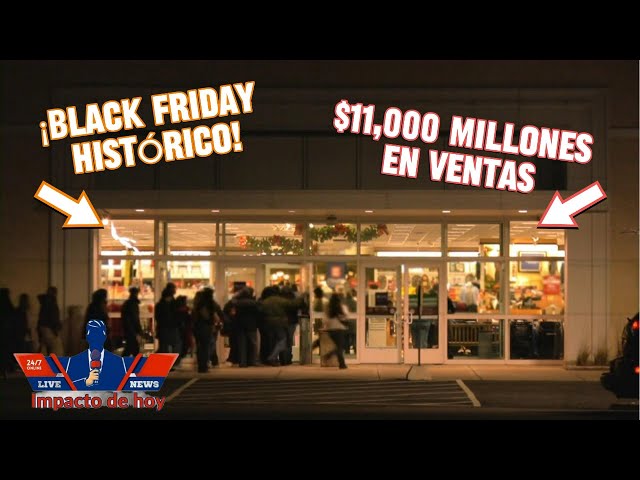 "¡Récord IMPRESIONANTE en el Black Friday! $11,000 millones en compras en línea 🚨" #blackfriday2024